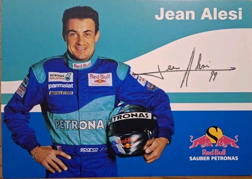Autogrammkarte jean alesi - autogrammkarte,