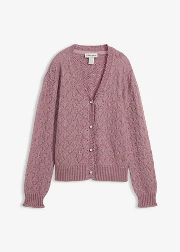 Ajour strickjacke mit - ajour-strickjacke,
