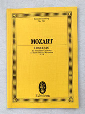 Noten . Mozart. K 218.  Concerto. D dur.   Taschenpartitur.