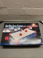 Airhockey tischspiel Lufthockey Tisch Tischhockey Spiel LED-Beleuchtung 2 Pucks