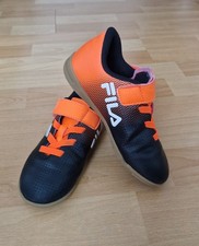 Fussball Hallenschuhe FILA Gr. 30 orange mit Klettverschluss