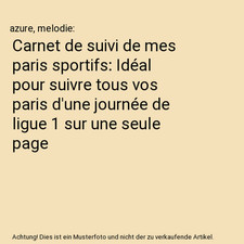 Carnet de suivi de mes paris