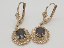 Gelbgold Granat Ohrhänger /