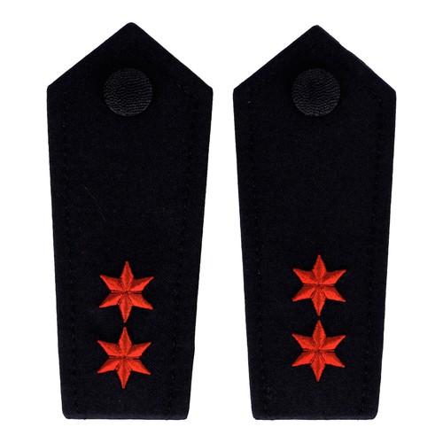 Schulterklappen sterne rot - schulterklappen,