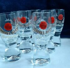 7 Vintage GAMMELDANSK, Schnaps, Shot Gläser, H 10 cm, Top Zustand