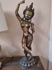 XXL. Messingfigur Tara Göttin Tibet Buddhismus ca. 56 cm groß Fundus..BRONZE????