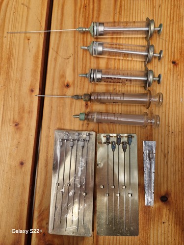 Alte glasspritzen ddr 5 - 5, ddr,