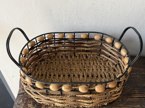 Hübscher ovaler brotkorb mit - hübscher,