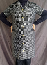 Nylon Dederon kittel schürze Vintage  Apron M82 -Original 70er Jahre