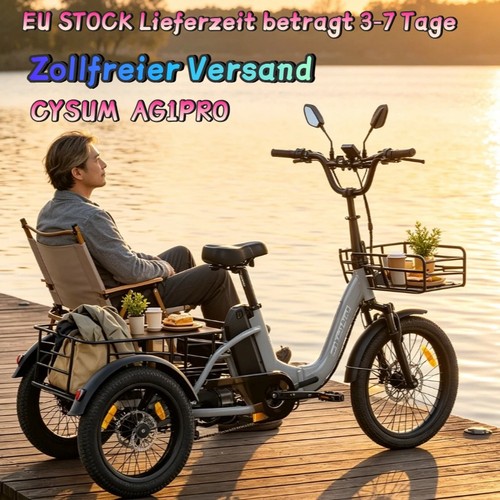 Klapprad elektro dreirad 48v - klapprad, elektro-dreirad