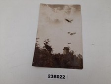 Foto 1914 schwarz weiß 2 Kriegsflugzeuge Doppeldecker 23B022