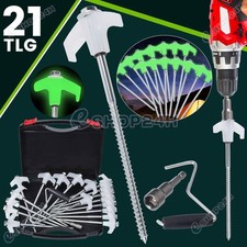 20Stk Zelt Heringe Stahl