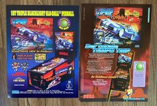 Sega Viper Night Drivin´ / 2 Flyer (deutsch + US) / Pinball Flipper