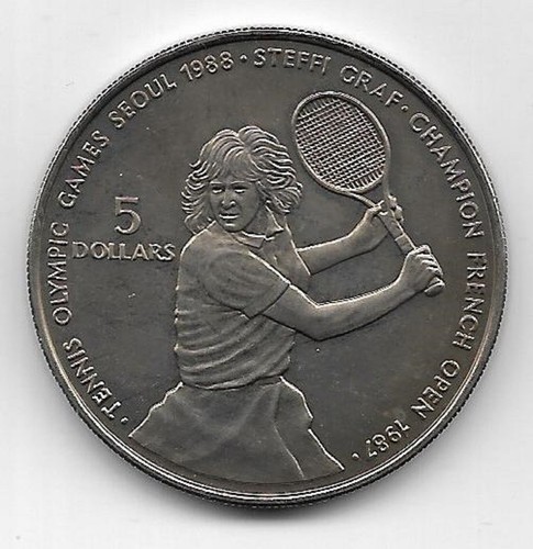Niue dollars 1987 - dollars, steffi