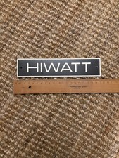 Hiwatt Logo Amp/Speaker Cabinet