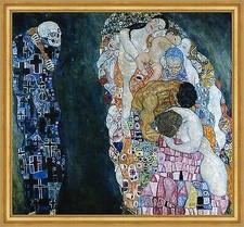 Tod und Leben Secession Jugendstil Kreisornamente LW Gustav Klimt A2 019