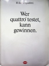 306176) Audi 90 quattro Coupe - 10 Jahre - Prospekt 1989