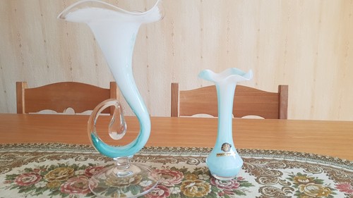 Stück deko glas - 2, vasen