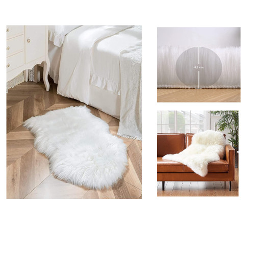 Faux lammfell teppich - faux,