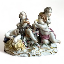 Meissen Porzellan Figur Figurengruppe Jahreszeiten Sommer 4 Amoretten