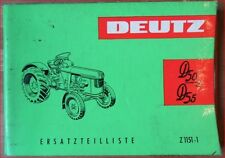 Deutz Schlepper D 50 S , D 55 Ersatzteilliste
