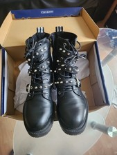Stiefeletten Bullboxer/BIKER Boots  Nieten Schuhe Gr 39 NEUWERTIG