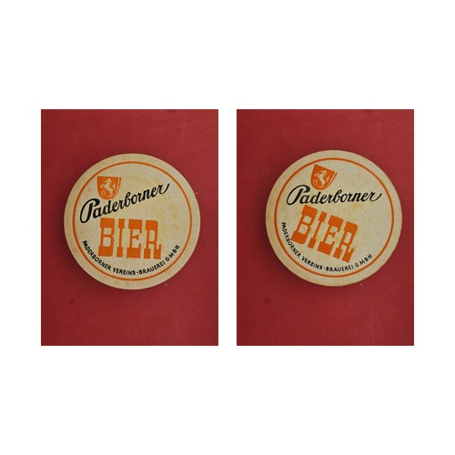 Paderborner bier rote schrift - bier,