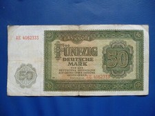 DDR-Banknoten, 50 DM 1948 gebraucht