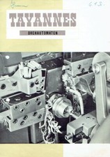 Tavannes Machines Schweiz Prospekt Drehmaschine Drehautomaten 1964