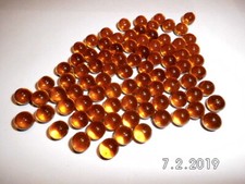 100 glaskugeln amber - glaskugeln,