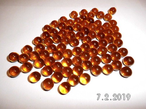 100 glaskugeln amber - 100,