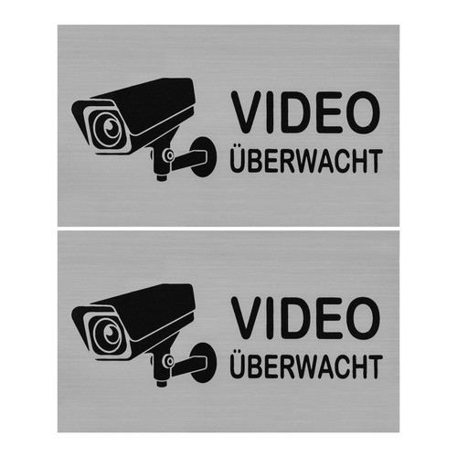 Video überwacht schild - schild, 2