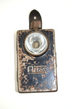 Artas alte Taschenlampe Signallampe Blech Batterie flach Vintage 9492