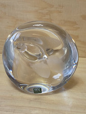 Bleikristall Glasfigur Goldfisch von Mats Jonasson für Målerås Sweden