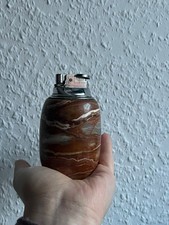 Vintage Tischfeuerzeug aus echtem Marmor / Onyx – schwer & edel