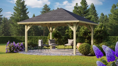 Pavillon holz gartenlaube - pavillon,