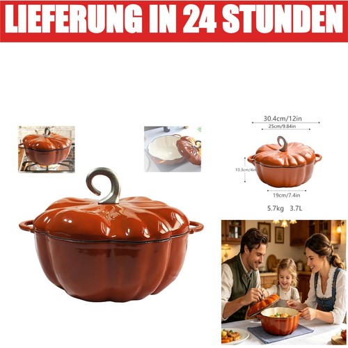 Emailletopf kürbis 7l - emailletopf,
