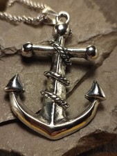 Halskette in Silber Anker