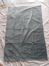 Cordsamt Gardine grau + weinrot 125x83 + 116x115 für Stange aus Nachlass