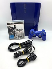 Sony PlayStation 3 Super Slim 500GB PS3 Konsole | Blau | inkl. Controller, Kabel