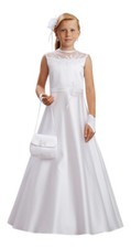Kommunionkleid Spitze ärmelos