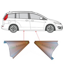 2x Reparaturblech Schweller