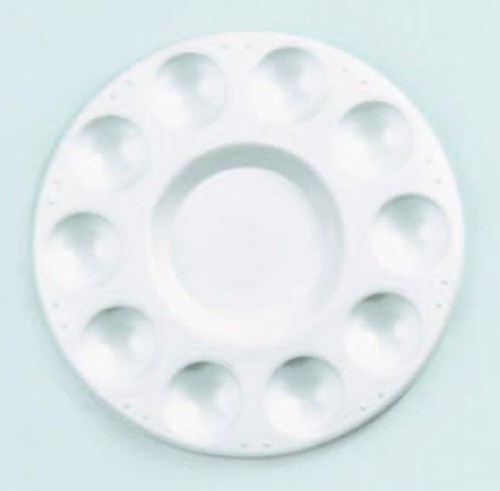 Farbmischpalette disk weiß - farbmischpalette,