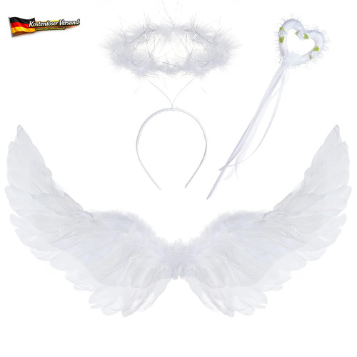 Federflügel engel kostüm set - federflügel,