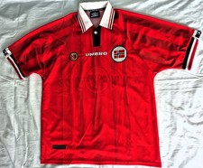Trikot Nationalmannschaft Norwegen  Norway, XL, Umbro 1998/1999 Erling Haaland