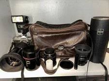 Konica Autoreflex T3 SLR 52mm 1.8 Hexanon und Extras  Vivitar Soligor Objektive