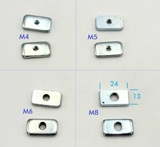 5x 10x 20x schmale Nutensteine 13x24mm M4 M5 M6 M8 Stahl verzinkt