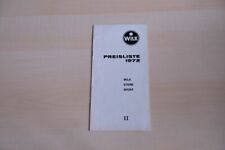 209588) Wilk Stern Sport - Preisliste & Extras - Prospekt 1972