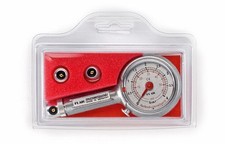 Flaig Reifendruck Messgerät  0-4 Bar/0-10 Bar in Klappbox  mit Ablass