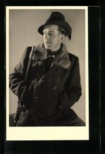 Ansichtskarte Jäger im Mantel mit Gewehr 